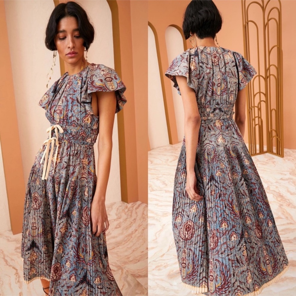 ULLA JOHNSON Delmara Dress Ether Print Sz 4